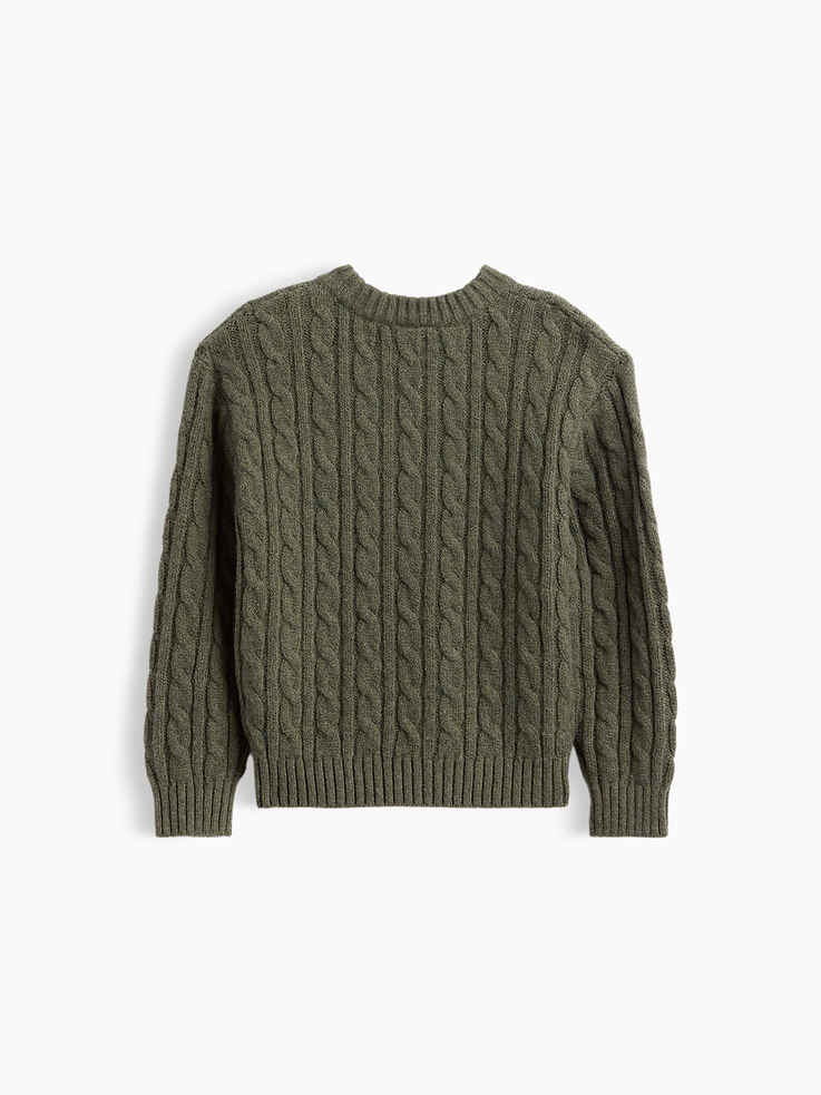 Image 3 de 3, Chandail en tricot torsadé Effet cachemire pour Bébé et Tout-petit