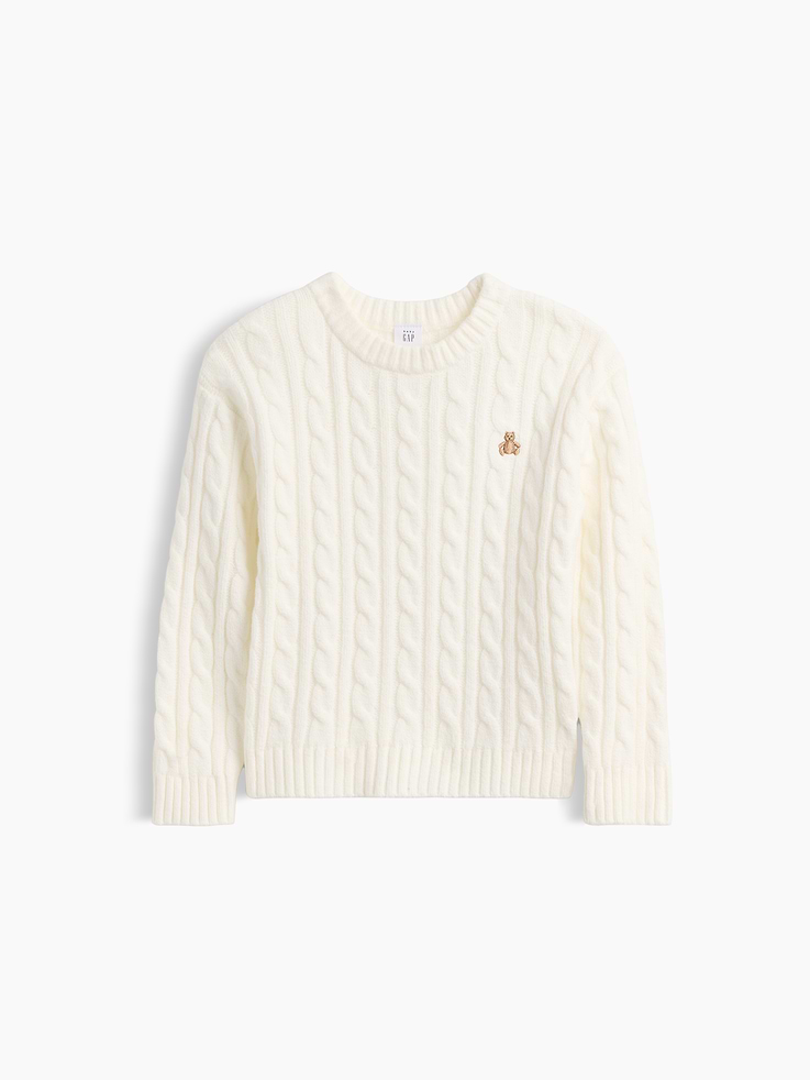 Image 2 of 3, Baby & Toddler CashSoft Cable-Knit Sweater