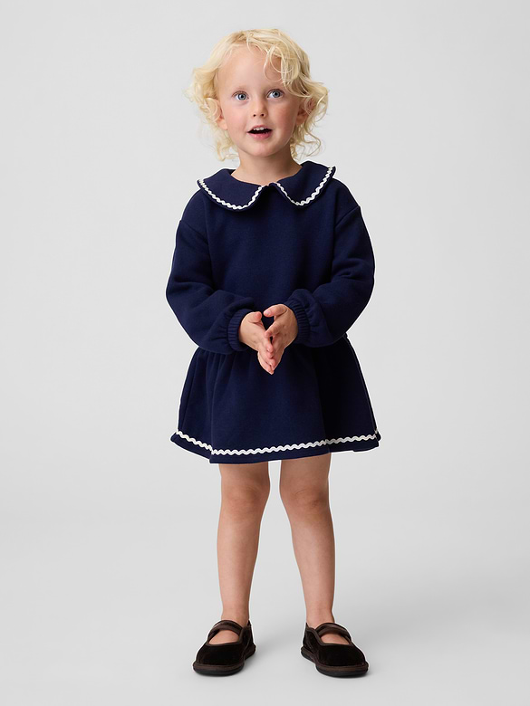 Baby & Toddler Collared Sweatshirt Dress