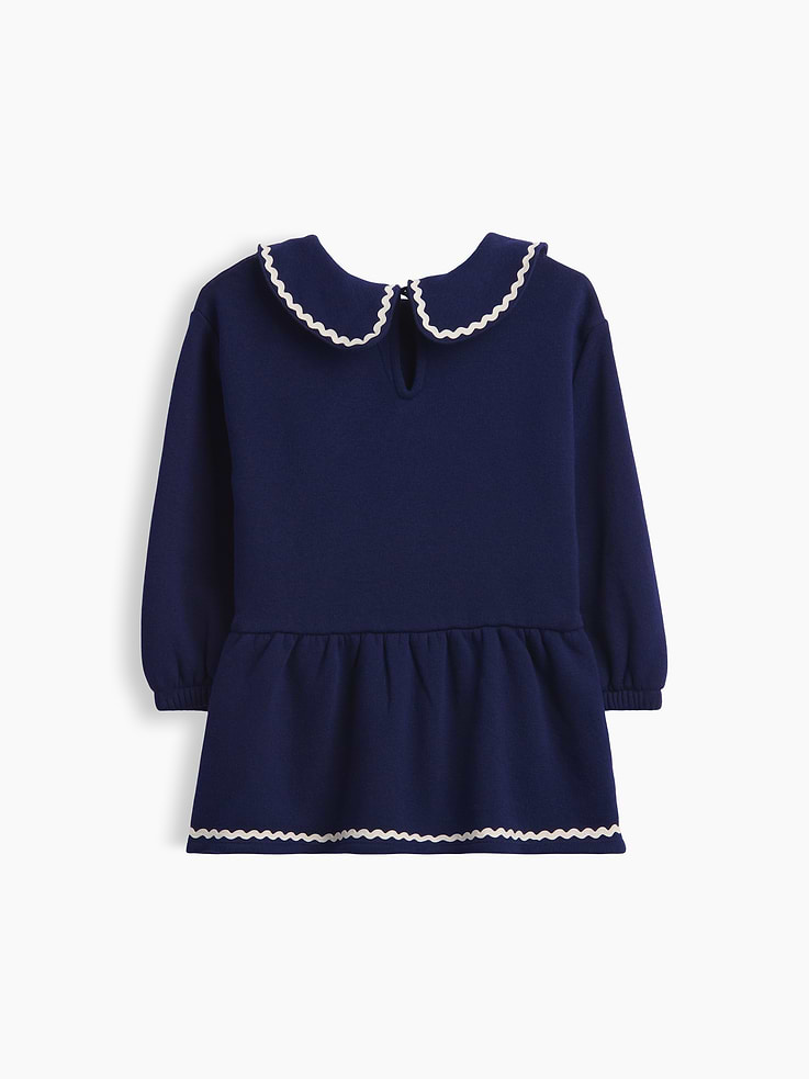 Image 3 of 3, Baby & Toddler Collared Sweatshirt Dress