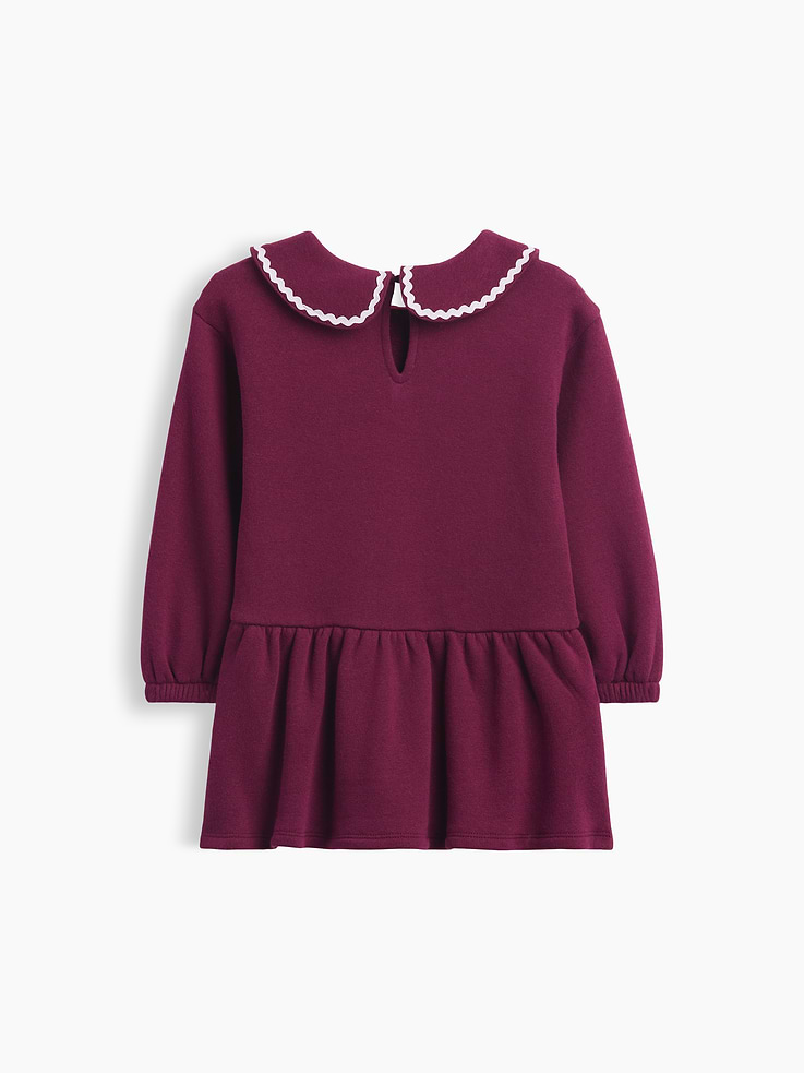 Image 3 of 3, Baby & Toddler Collared Sweatshirt Dress