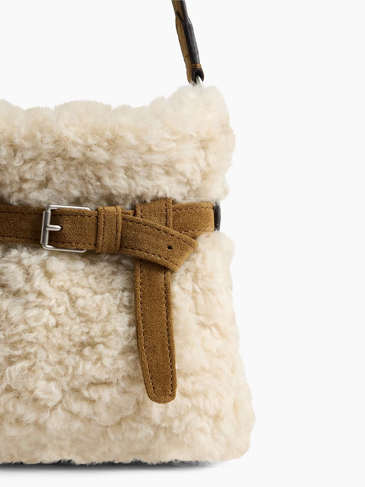 Image 5 of 6, Small Sherpa Shoulder Bag