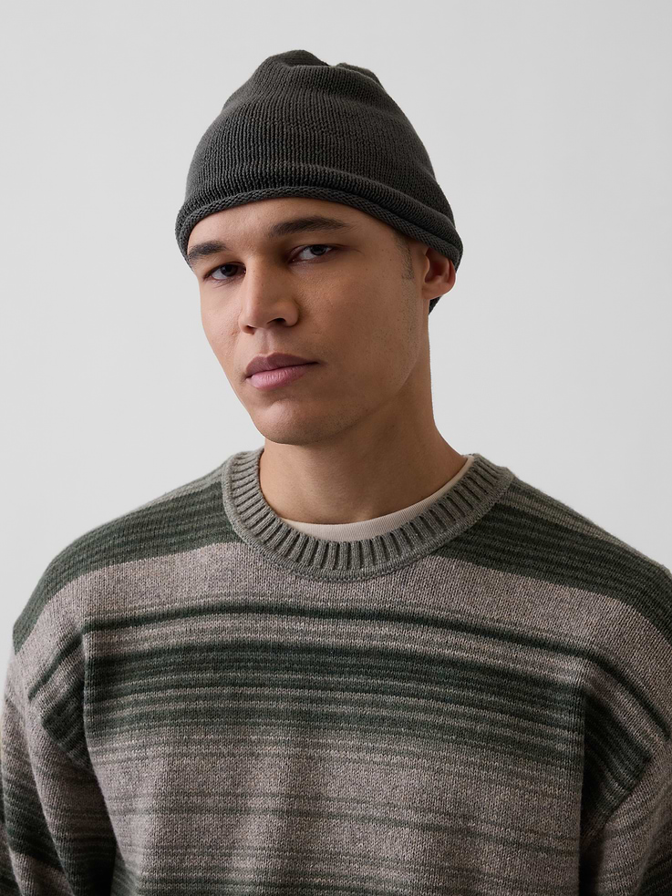 Image 2 of 3, 100% Cotton Beanie