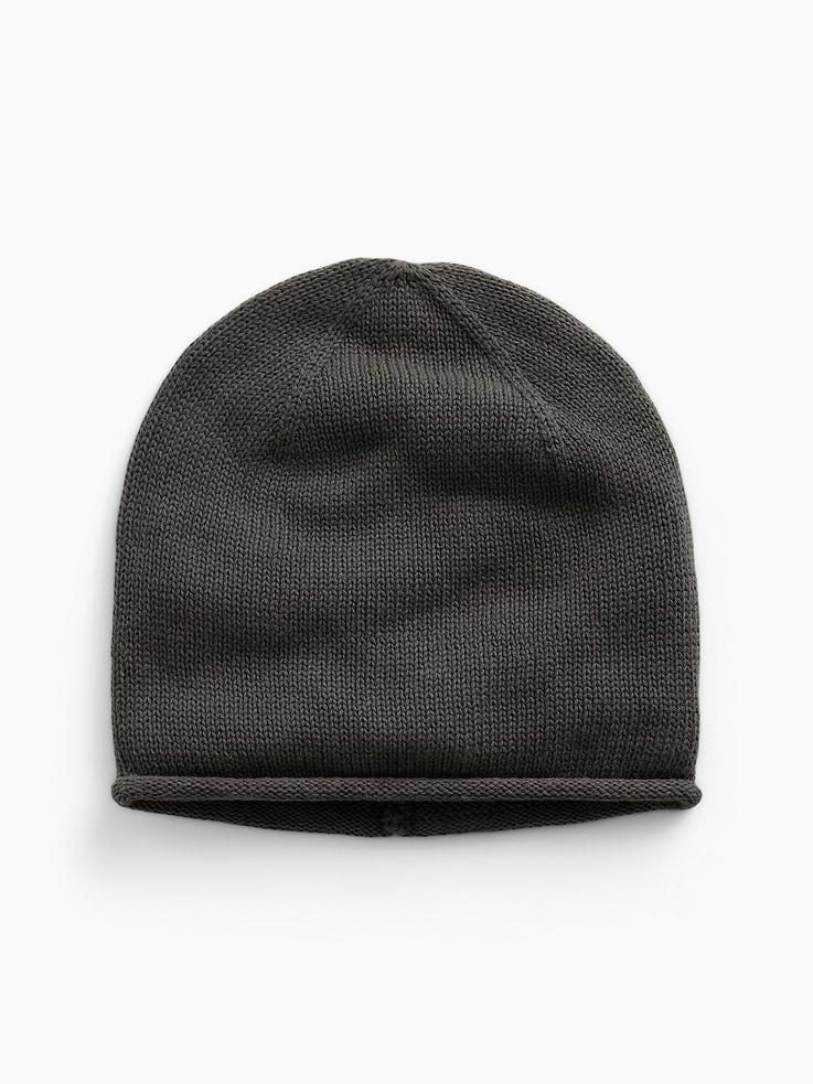 Image 1 of 3, Soft knit cotton beanie., Rolled hem., Product #912235