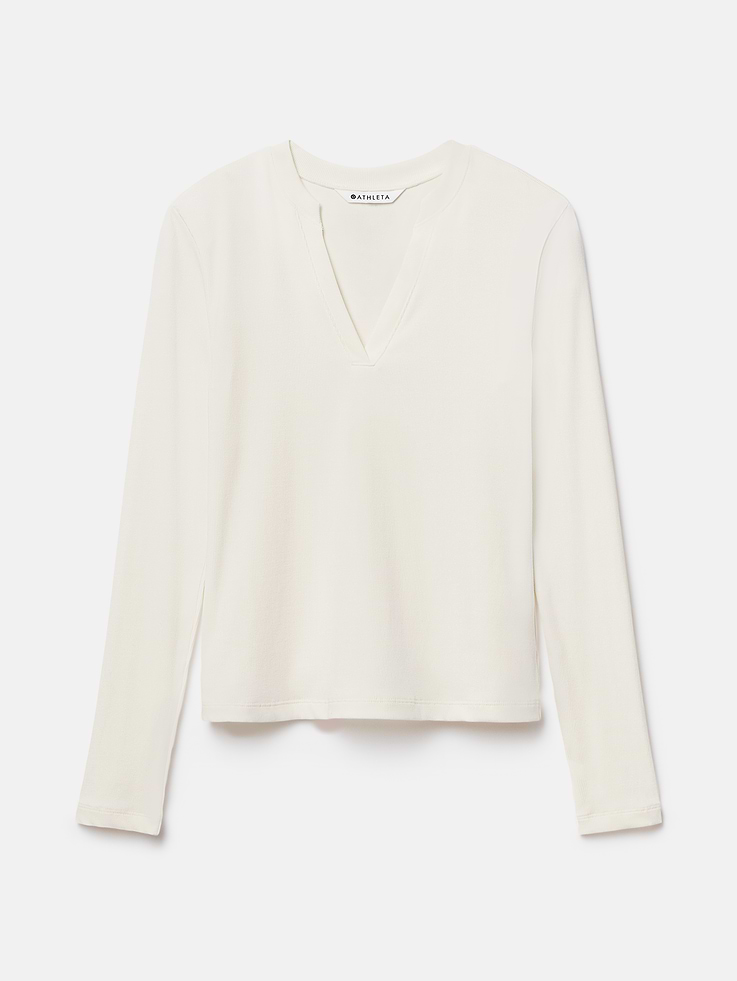 Image 7 of 7, Signature Rib V-Neck Top