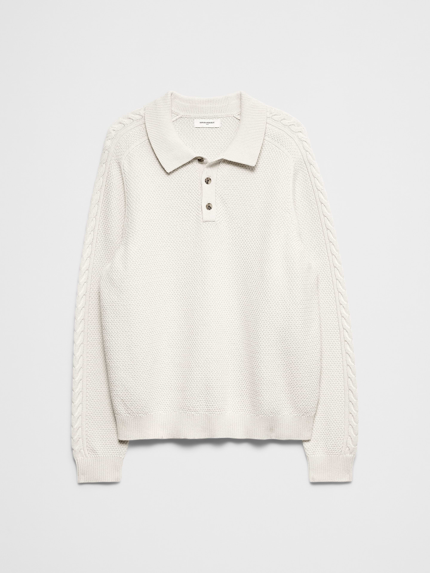 Image 4 de 4, Polo en tricot torsadé