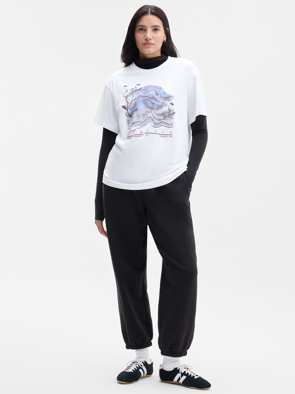 Image 4 of 5, Favorite Cotton Relaxed Graphic Tee