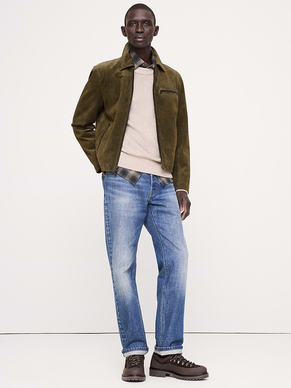 Italian Suede Racing Jacket