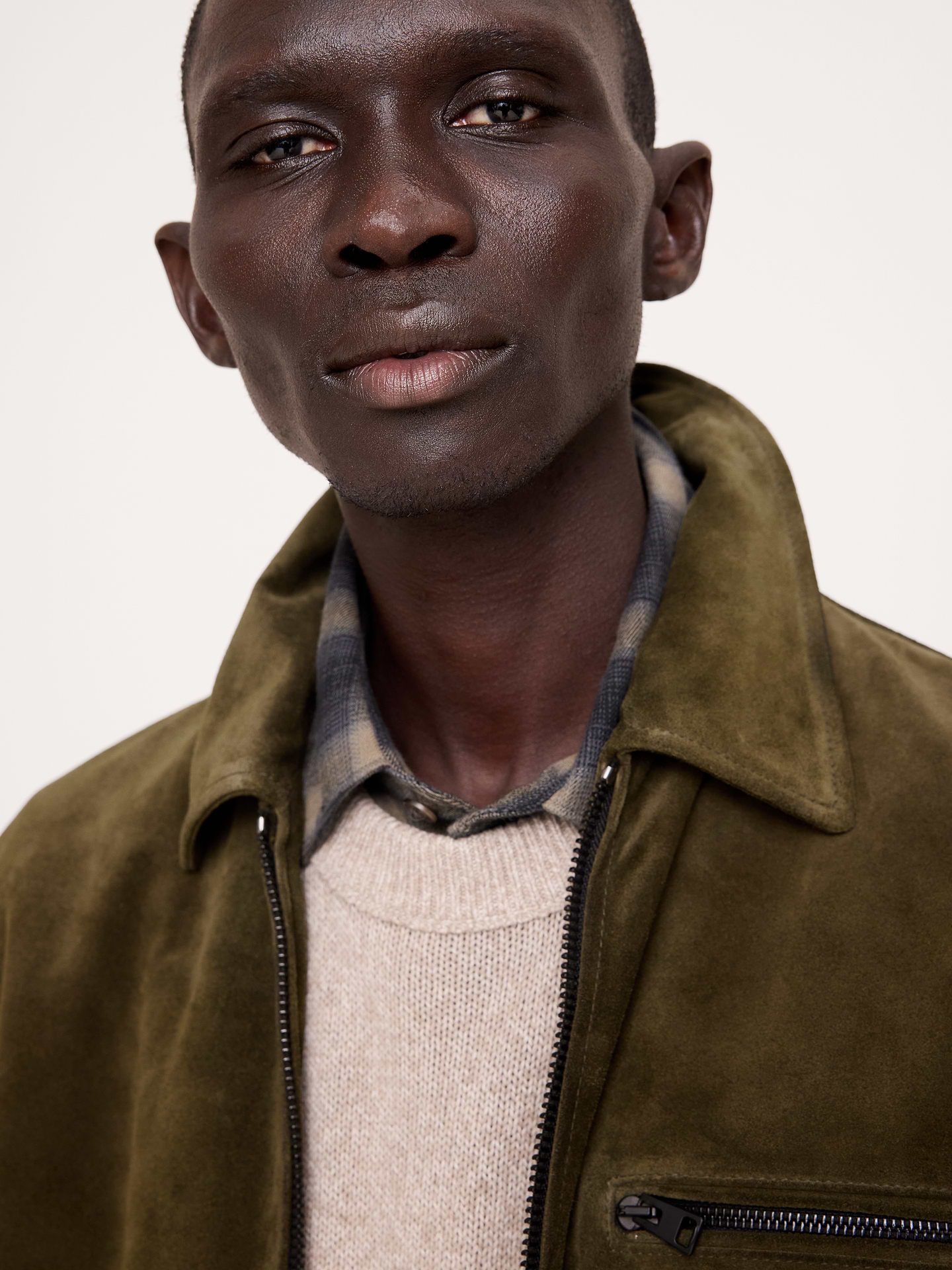 Image 4 of 4, Italian Suede Racing Jacket