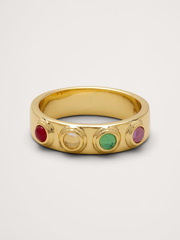 Mosaic Gemstone Ring