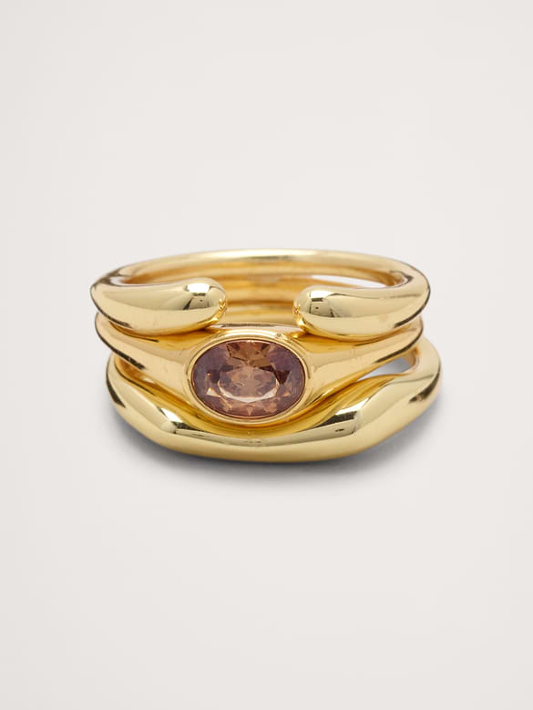 Sculpted Stack Ring