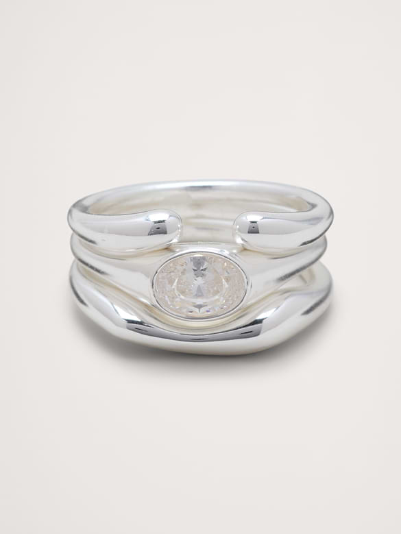 Sculpted Stack Ring
