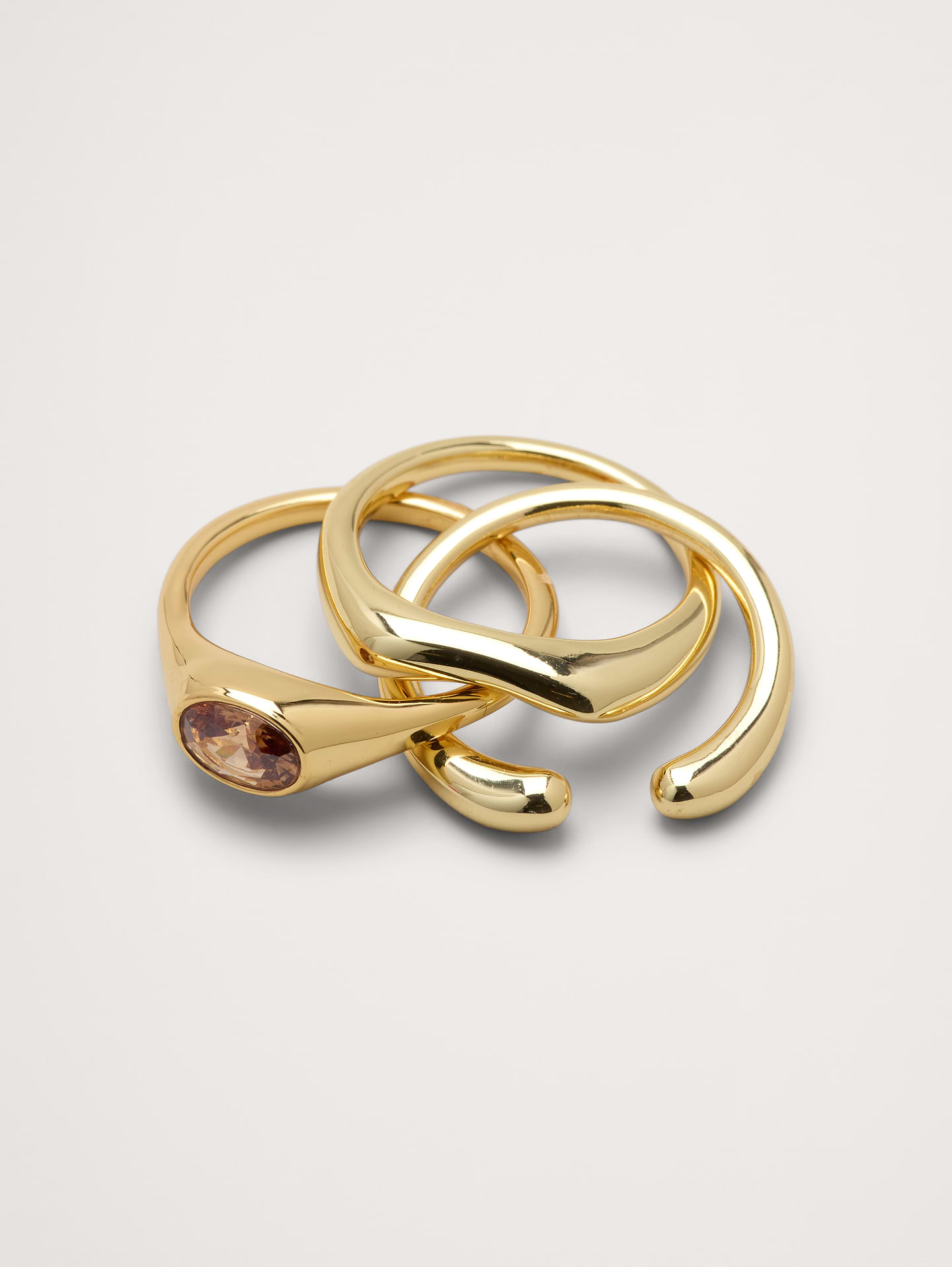 Image 3 of 3, Sculpted Stack Ring