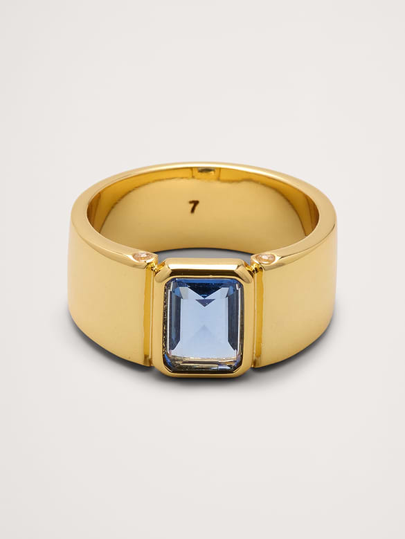 Gemstone Cigar Ring