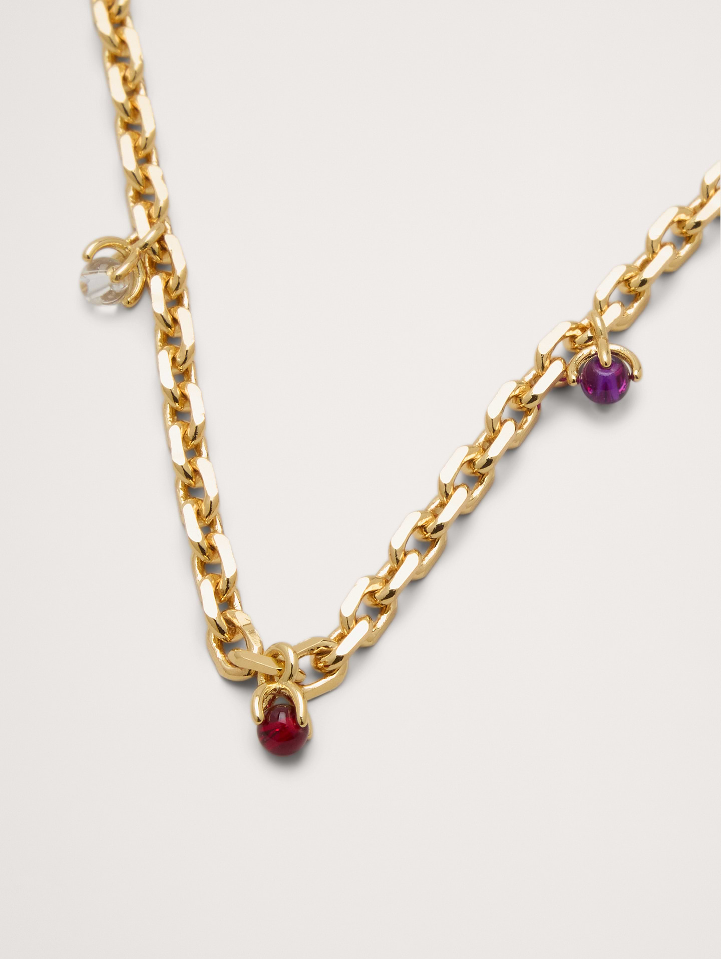 Image 2 of 2, Scattered Gem Charm Necklace