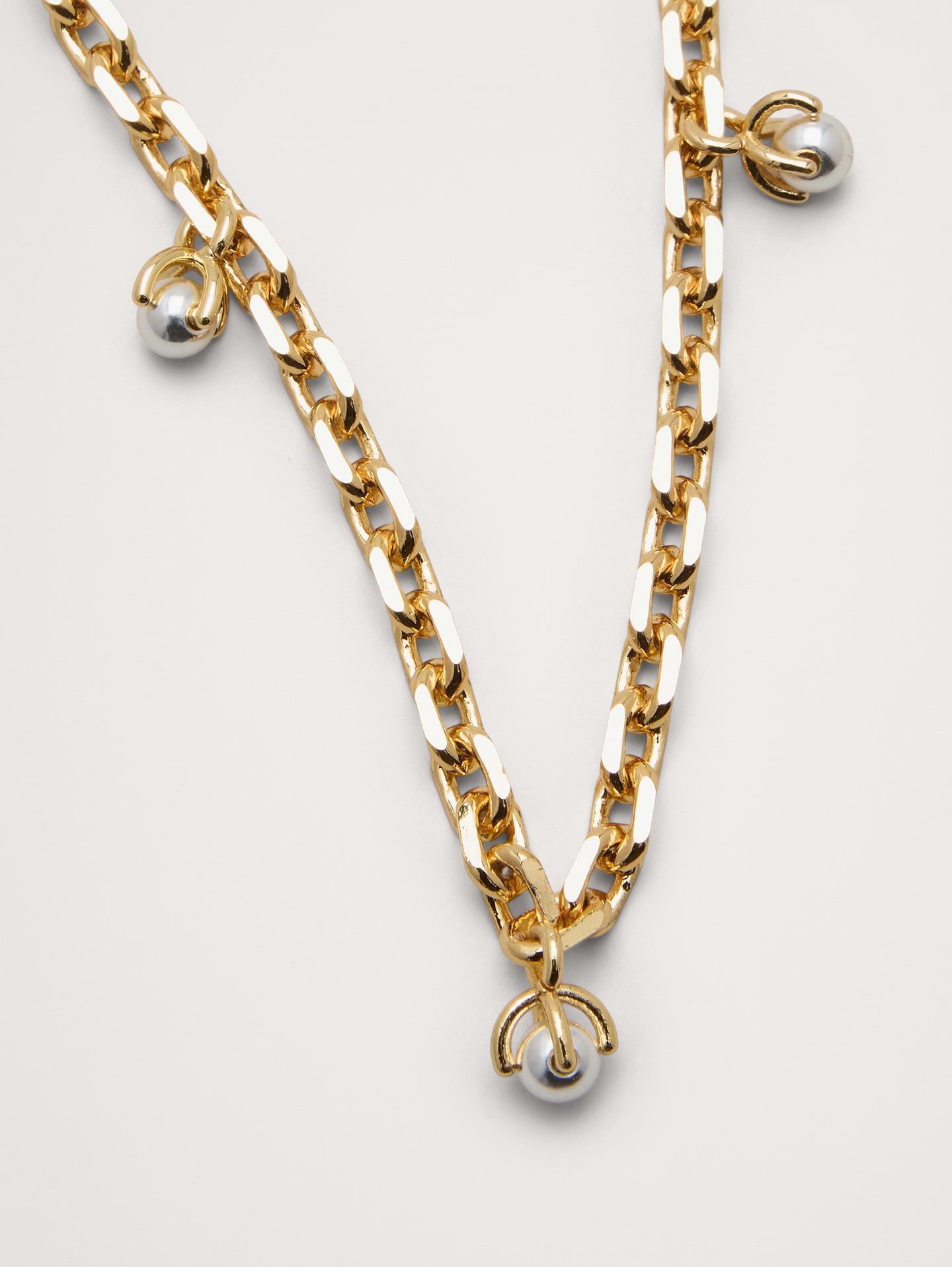 Image 2 of 2, Scattered Pearl Charm Necklace