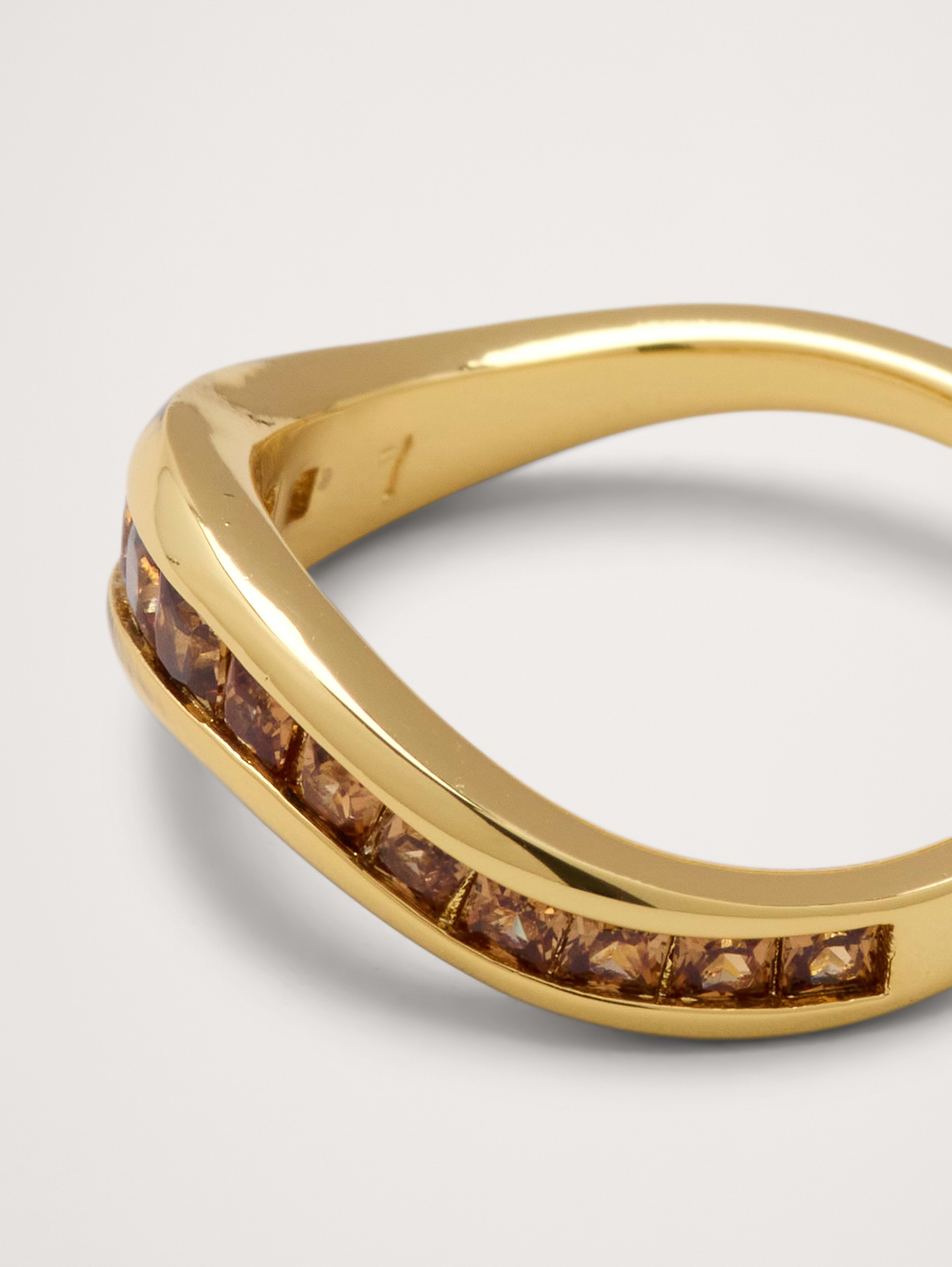 Image 2 of 2, Wavy Gemstone Ring