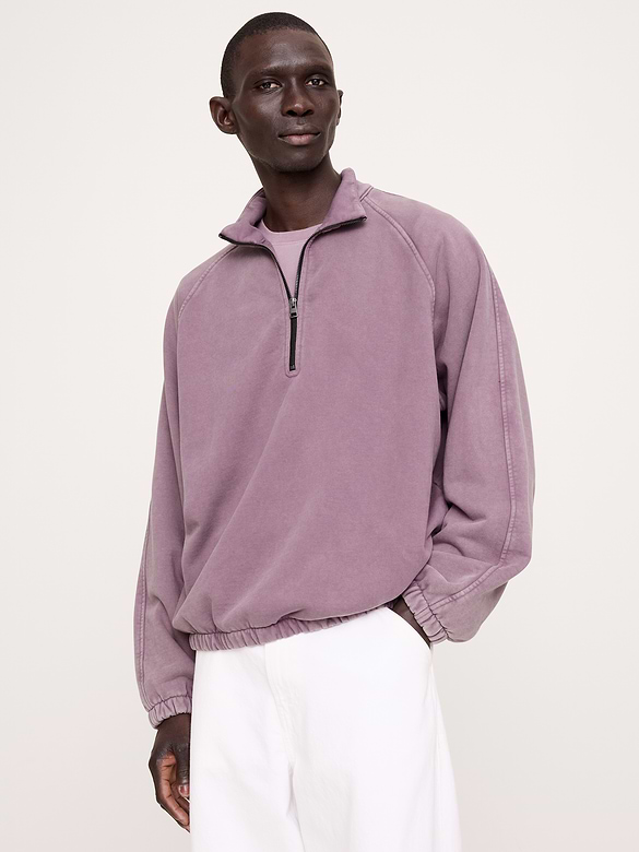 French Terry Quarter-Zip Sweatshirt