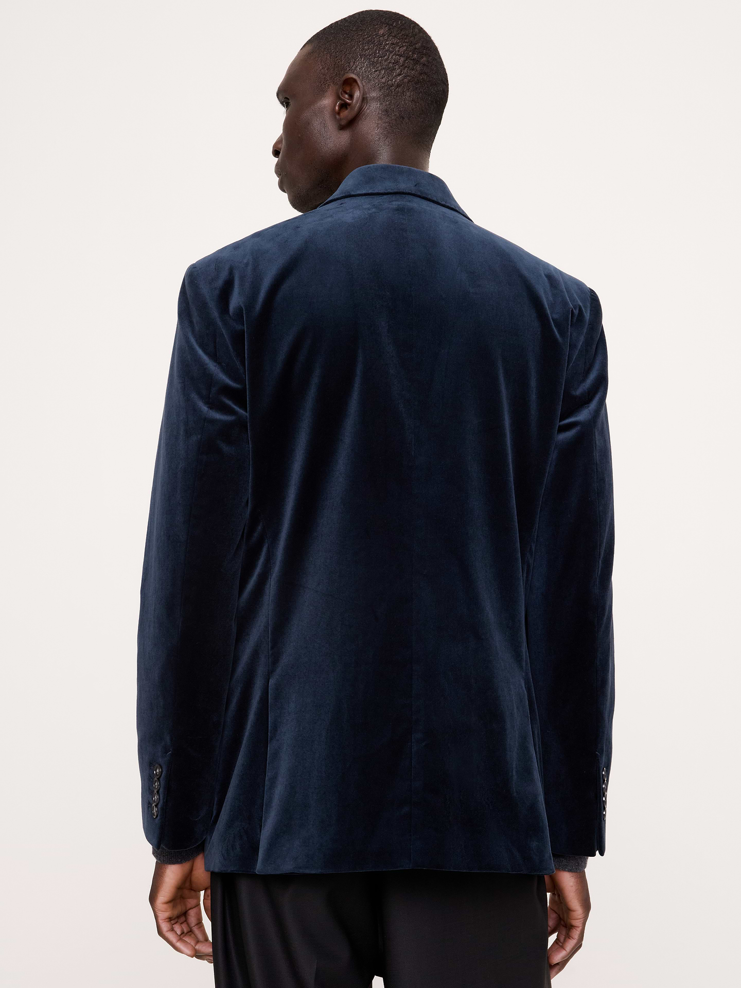 Image 2 of 8, Tailored Slim Velvet Blazer