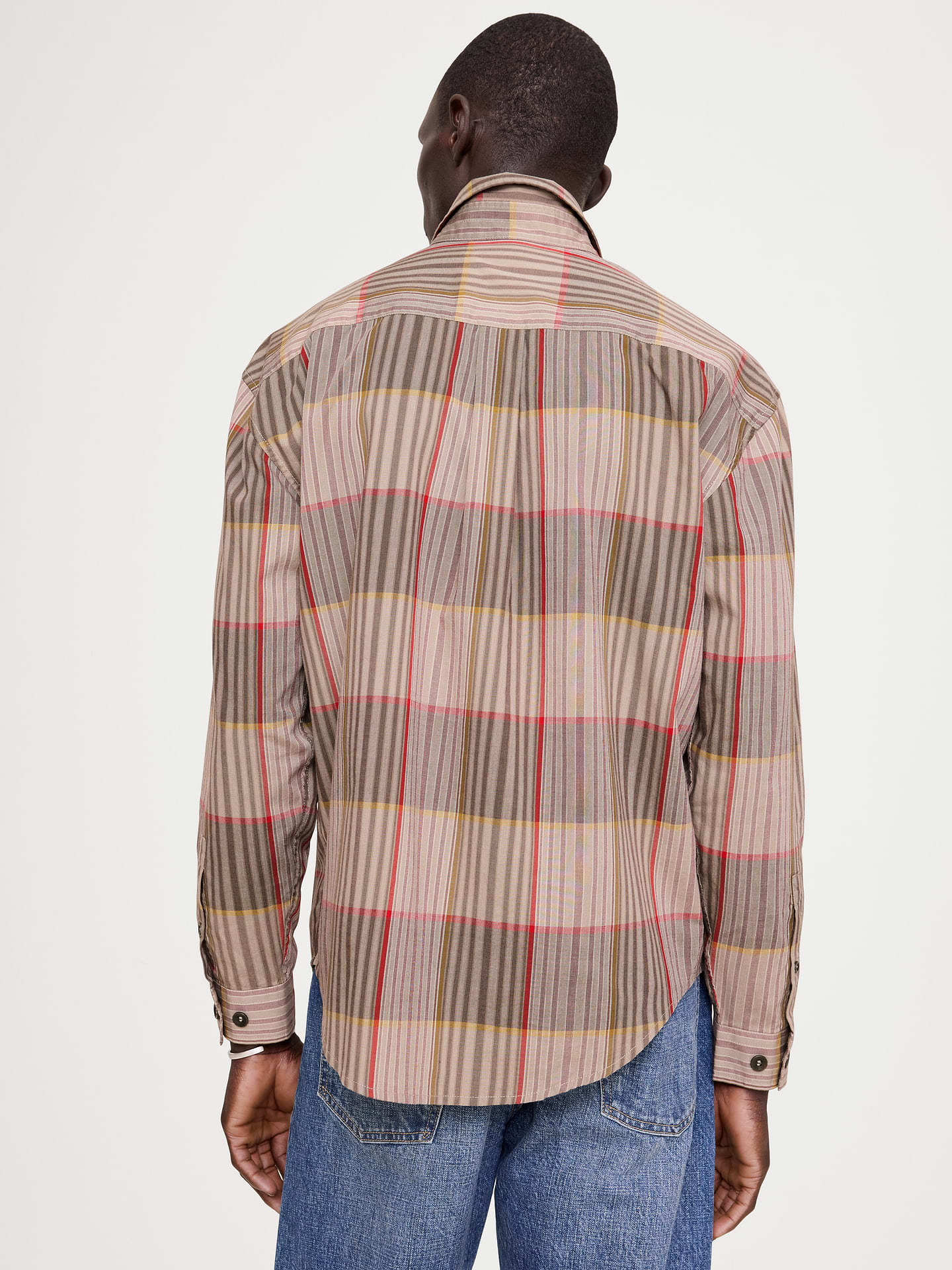 Image 3 of 8, Relaxed-Fit Washed Cotton Poplin Shirt