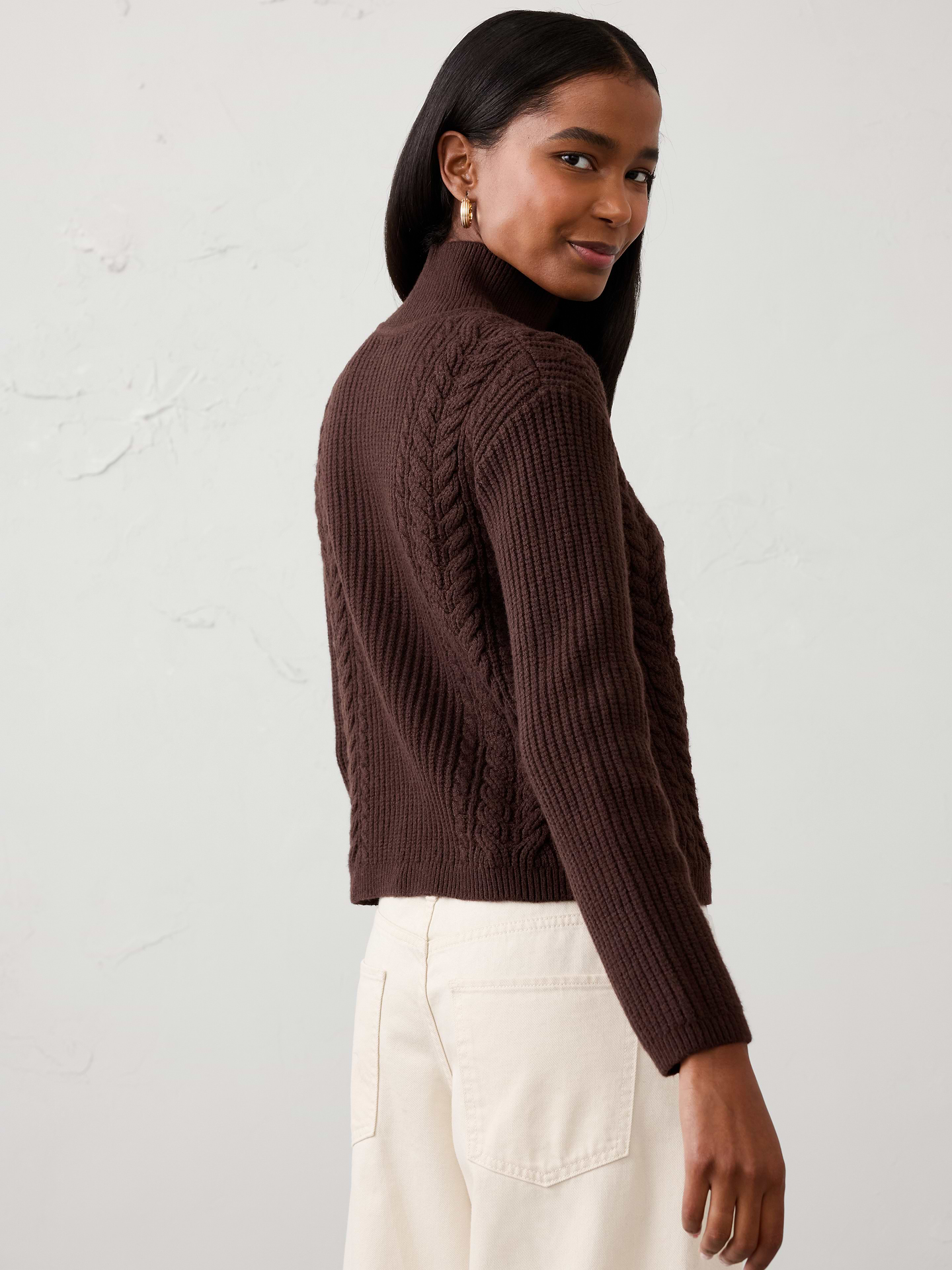 Image 2 of 4, Perfectly Soft Cable Sweater Jacket