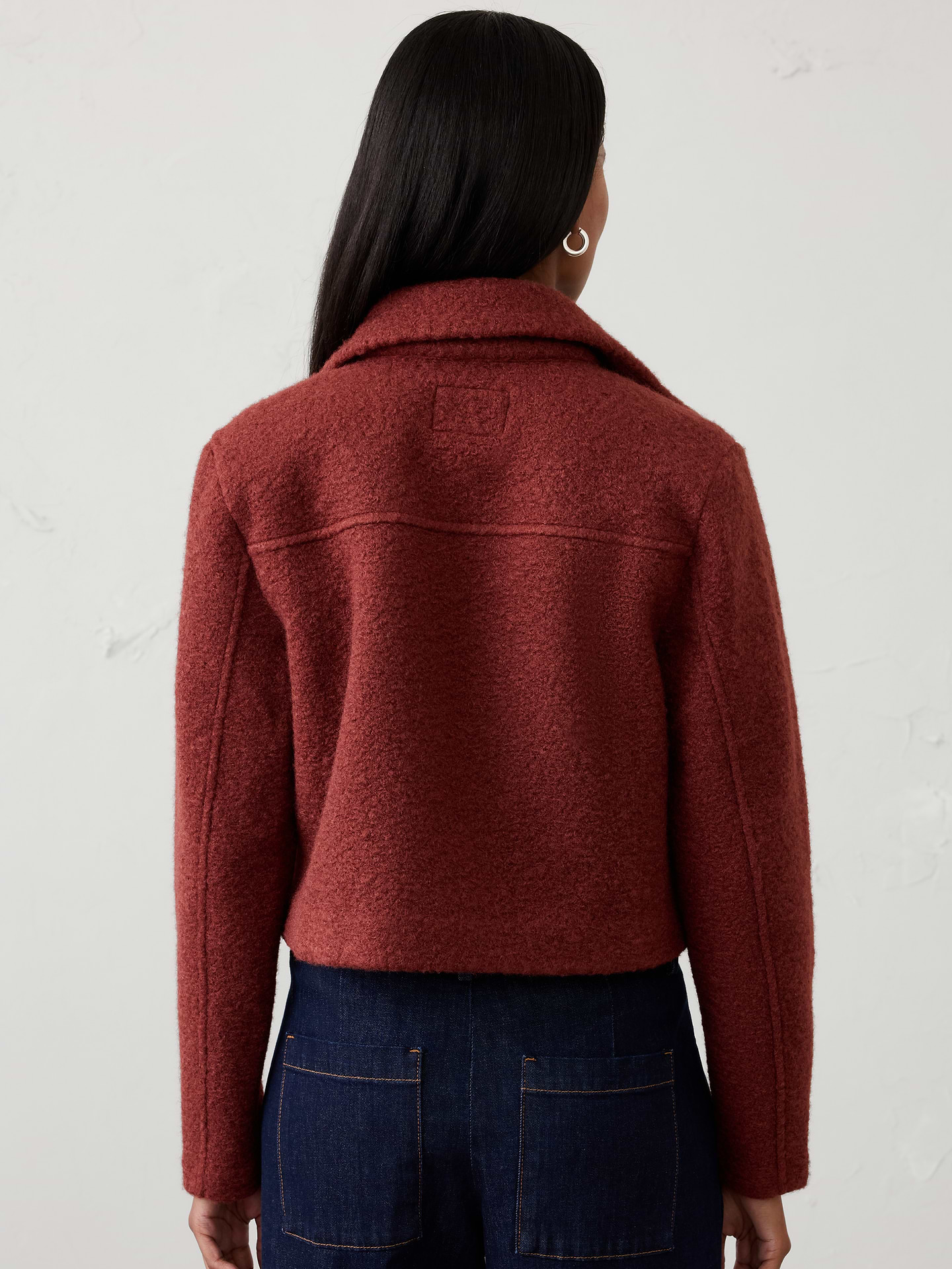 Image 2 of 6, Boucle Cropped Jacket