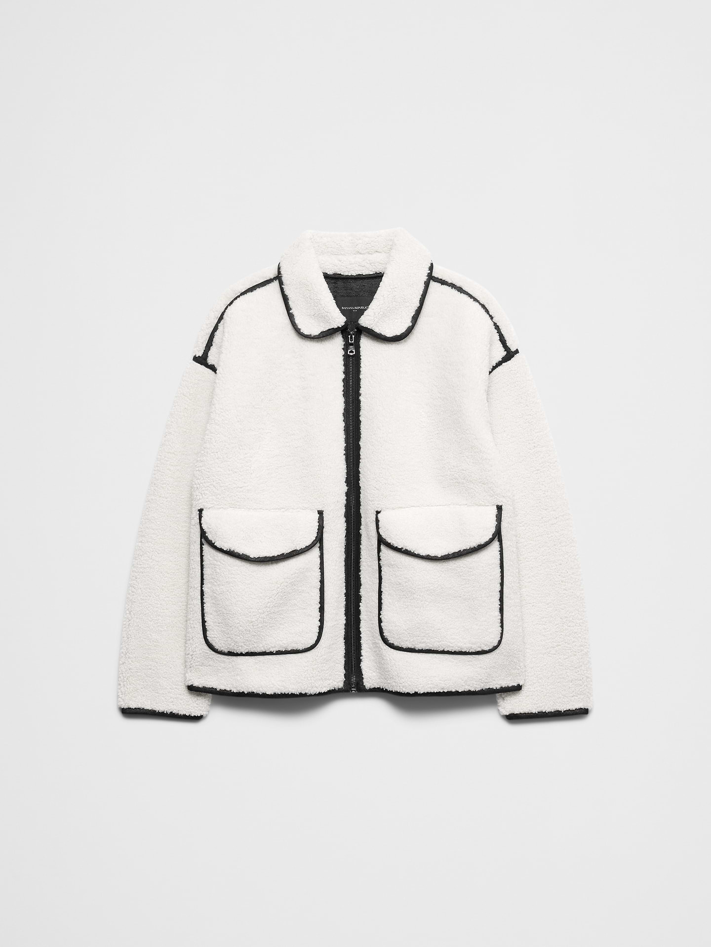 Image 4 of 4, Short Sherpa Jacket