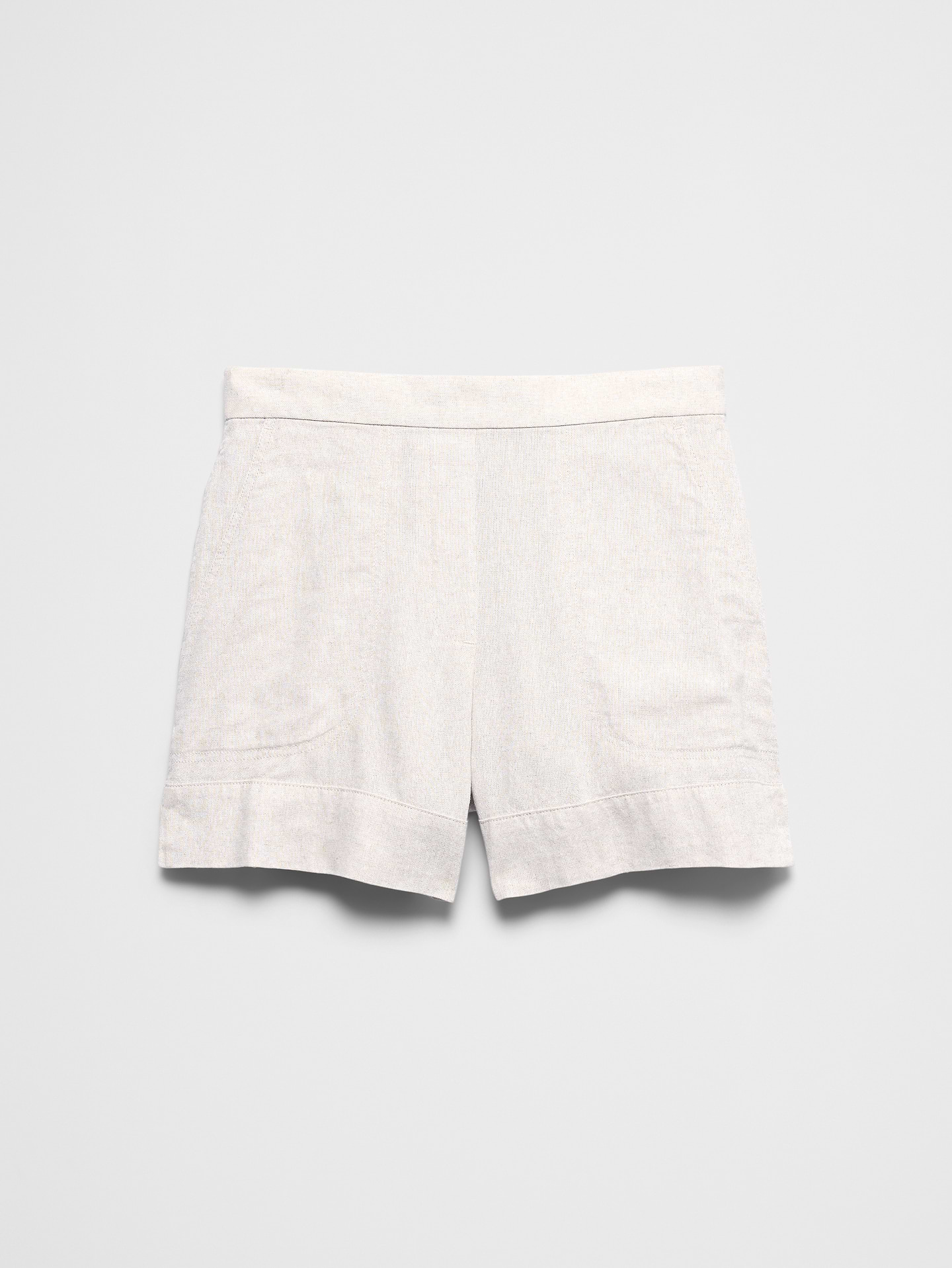 Image 4 of 4, Anyday Linen-Blend High-Rise Short