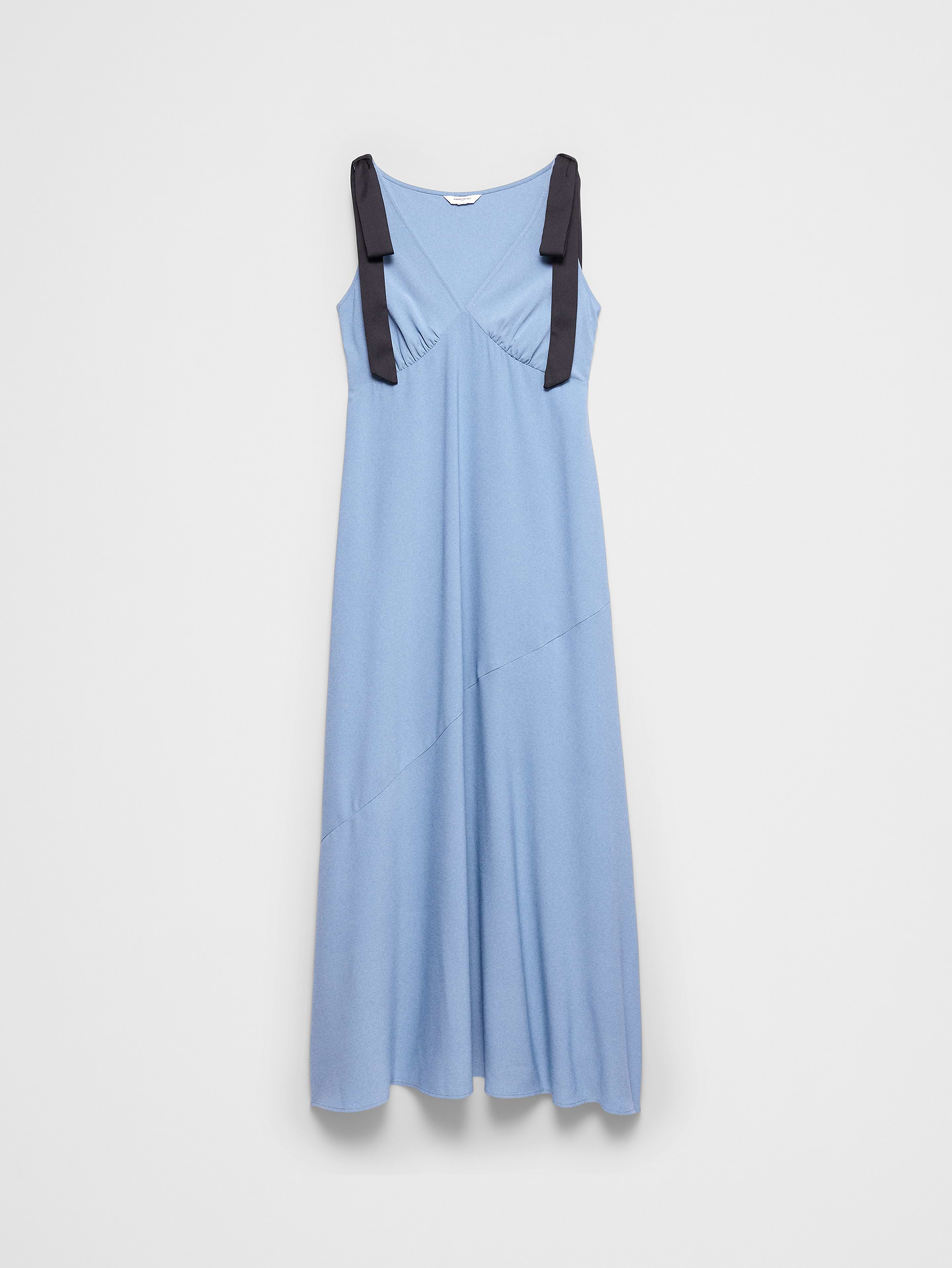 Image 4 of 4, Satin Tie Slip Maxi Dress