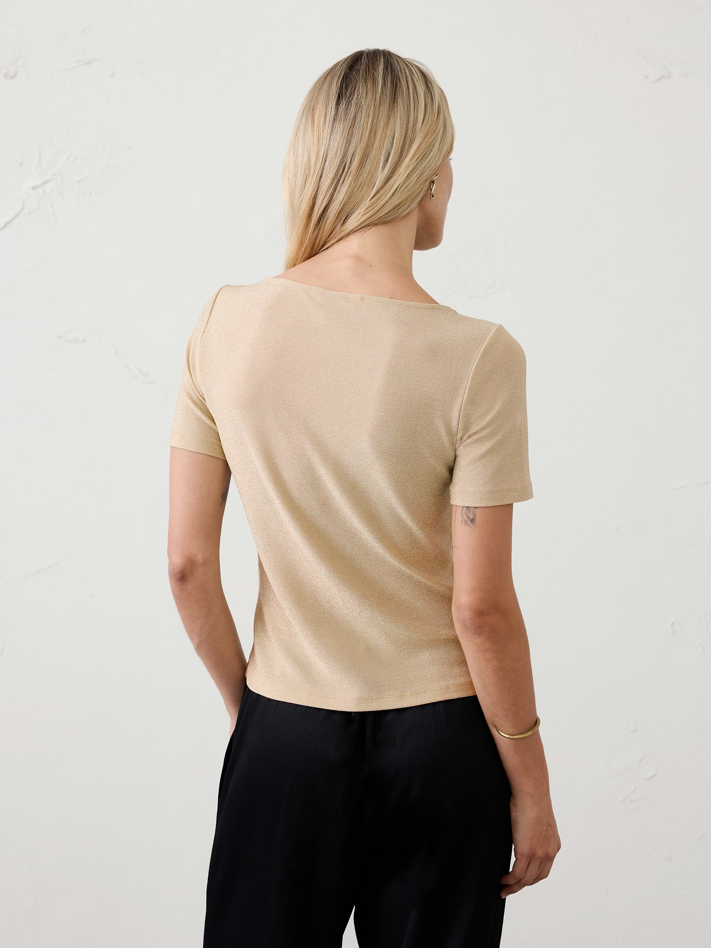 Image 2 of 4, Sparkle Boatneck Top