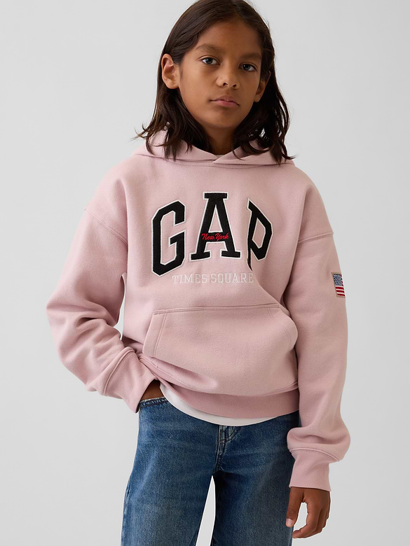 Kids VintageSoft NYC Times Square Logo Hoodie