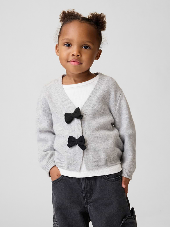 Baby & Toddler CashSoft Bow Cardigan Sweater