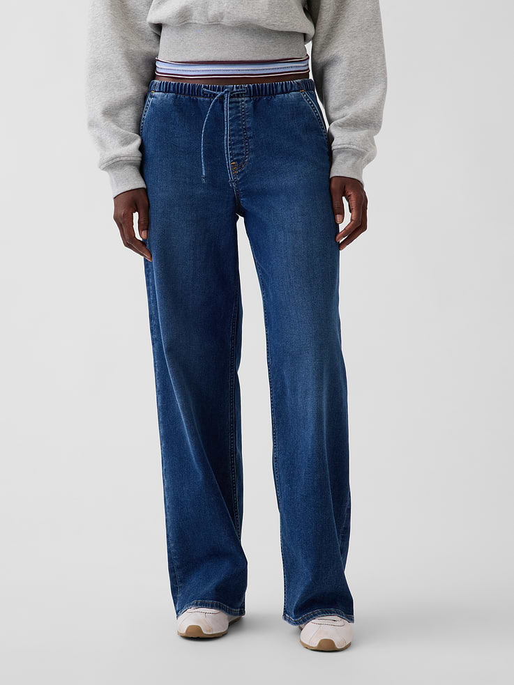 Image 2 of 6, Low Rise Knit Easy '90s Loose Jeans