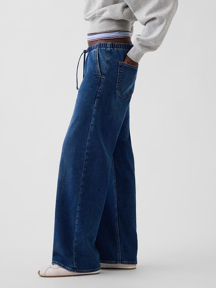 Image 3 of 6, Low Rise Knit Easy '90s Loose Jeans