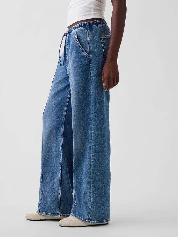 Image 3 of 7, Low Rise Knit Easy '90s Loose Jeans
