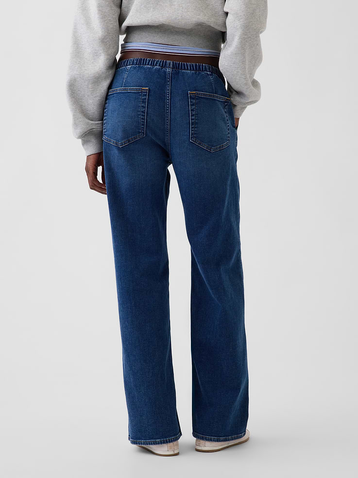 Image 4 of 6, Low Rise Knit Easy '90s Loose Jeans