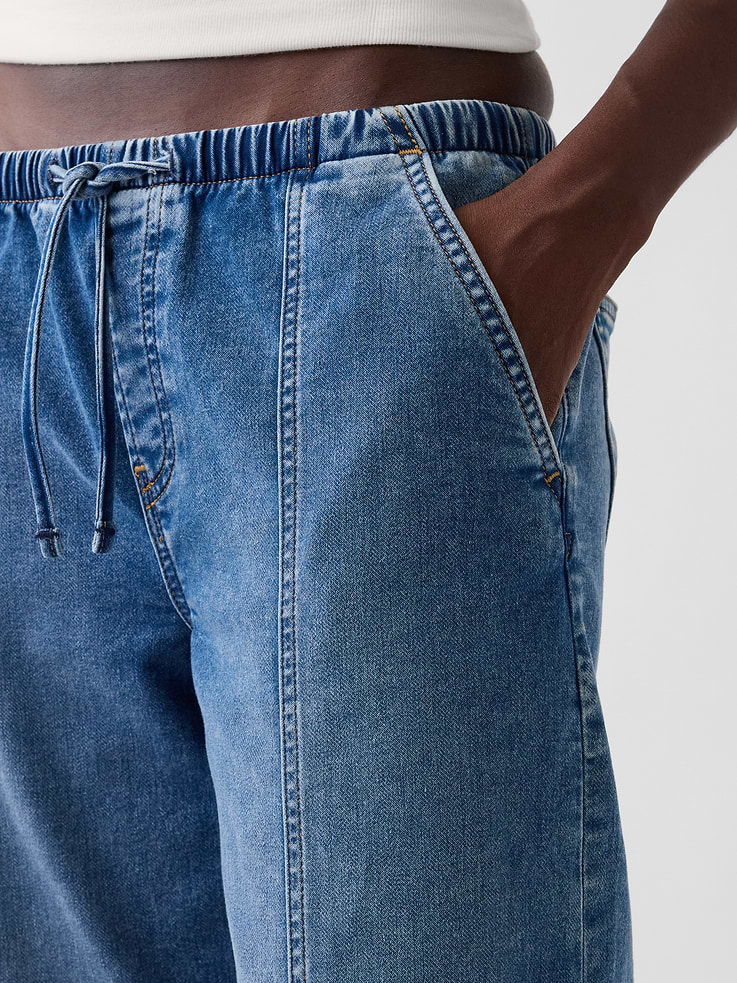 Image 6 of 7, Low Rise Knit Easy '90s Loose Jeans