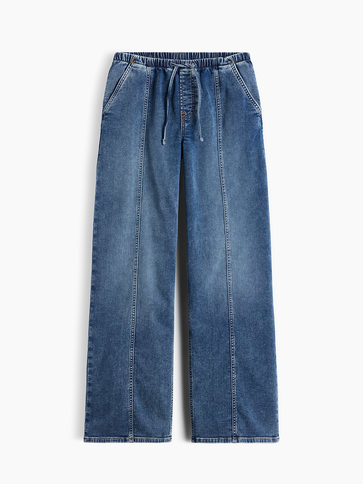 Image 7 of 7, Low Rise Knit Easy '90s Loose Jeans
