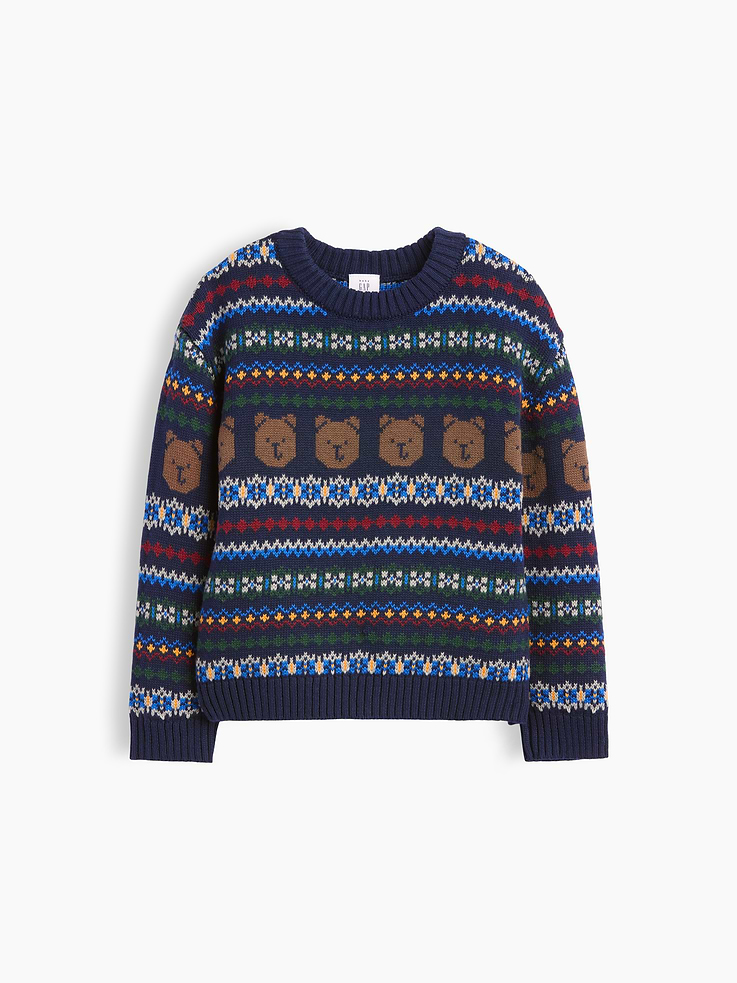 Image 2 of 4, Baby & Toddler Fair Isle Sweater