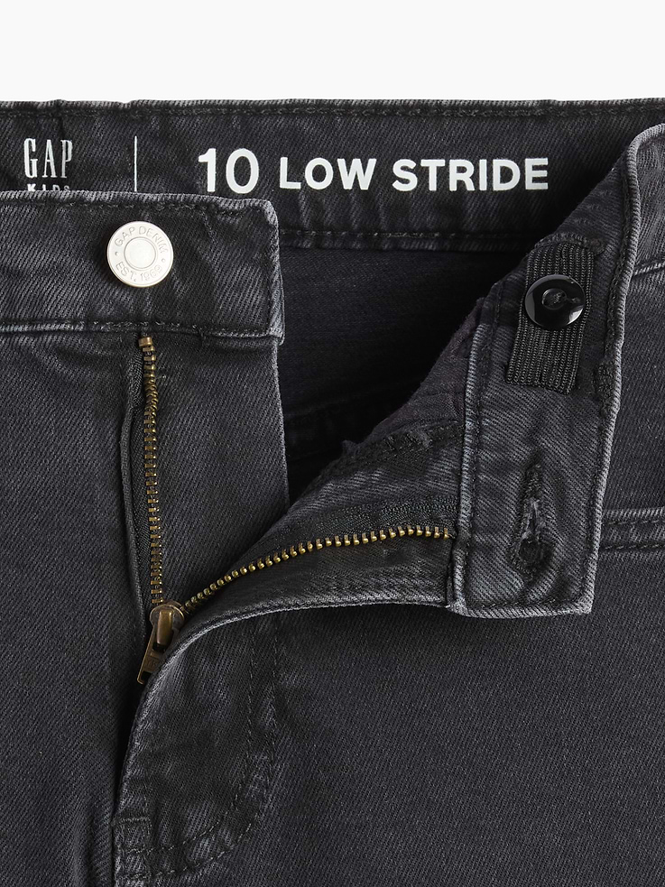 Image 3 of 3, Kids Low Rise Stride Studded Wide-Leg Jeans
