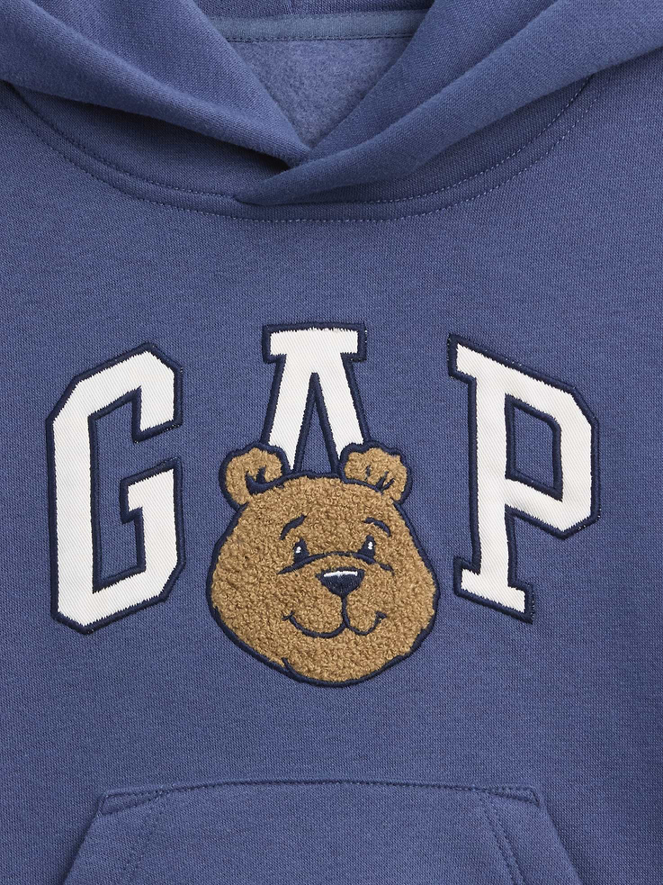 Image 4 of 4, Baby & Toddler VintageSoft Brannan Bear Logo Hoodie
