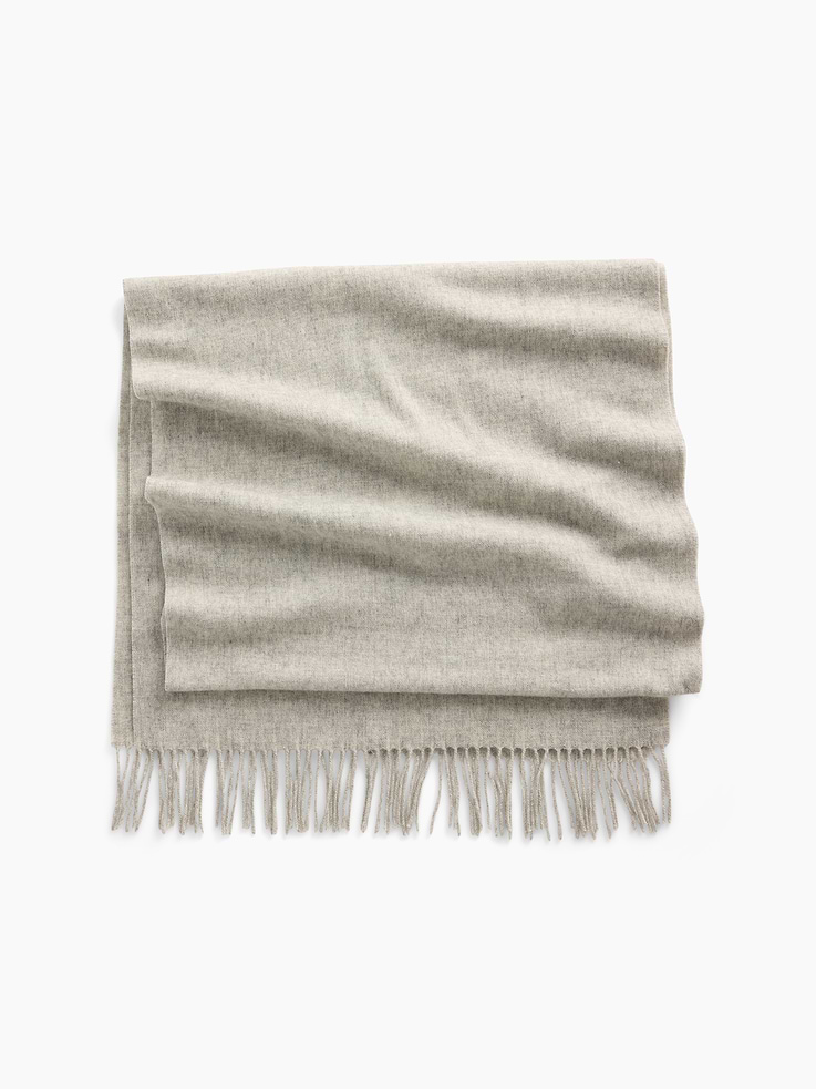 Image 1 of 2, Soft wool-blend scarf., Fringed ends., Product #1185718