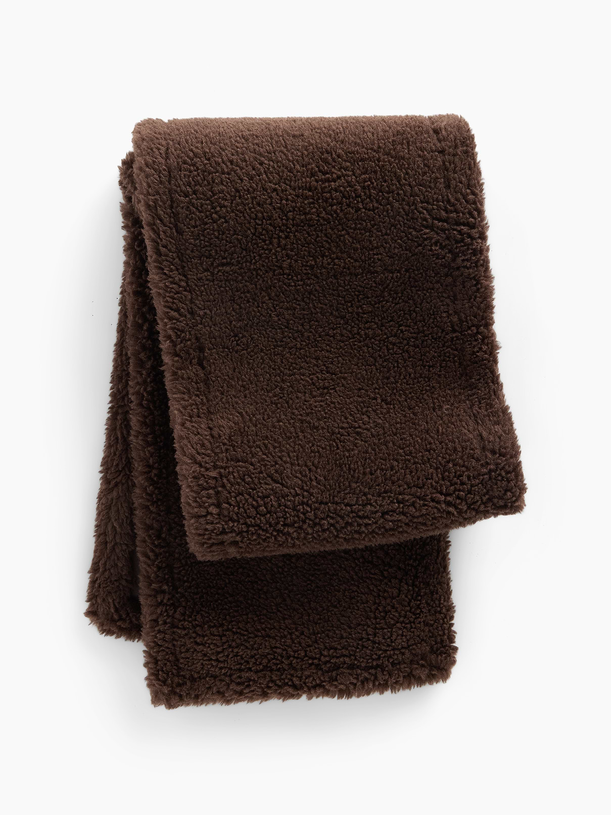 Sherpa & Vegan Leather Scarf