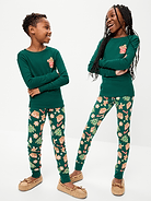Image 1 of 3, Get cozy all season long in our matching Christmas pajamas!, crew neck, long sleeves, graphic at front, coordinating pajama pants, elasticized waistband, all-over print, Product #904646