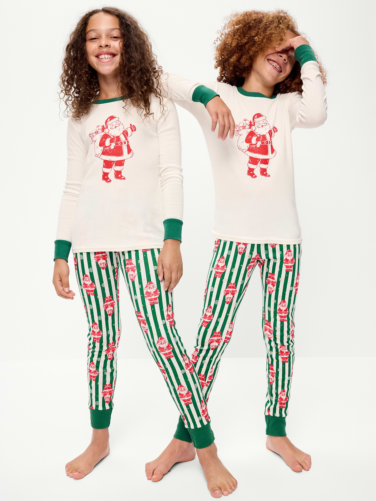 Gender-Neutral Snug-Fit Graphic Pajama Set for Kids