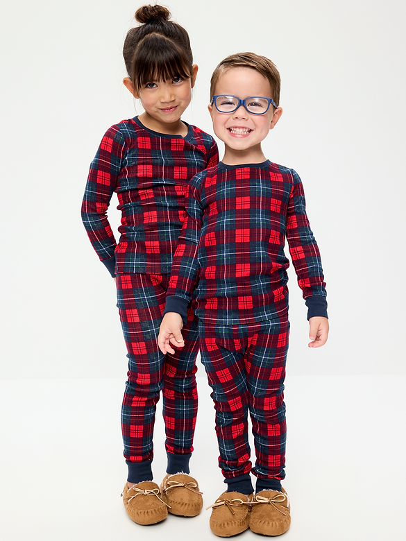Printed Snug-Fit Pajama Set for Toddler & Baby