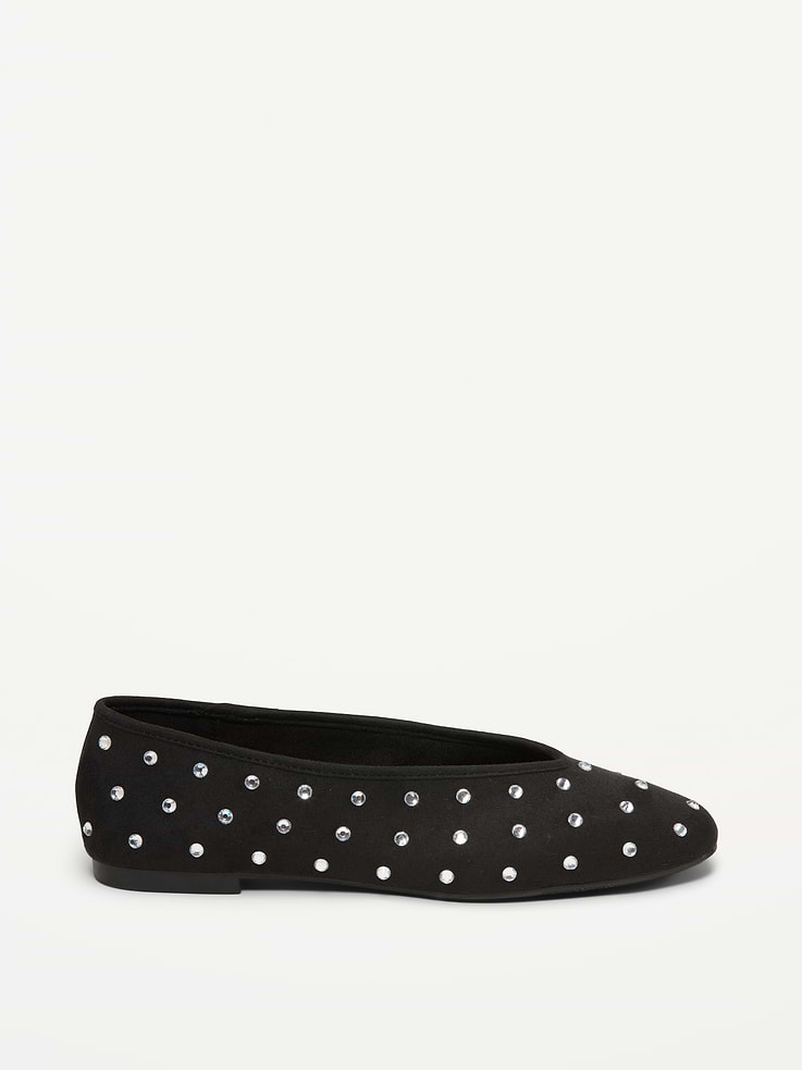 Image 3 of 5, V-Cut Ballet Flats