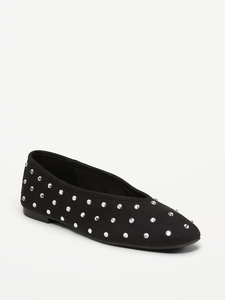 Image 1 of 5, v-cut foot opening, slip-on style, textured outsole, 1/4" heel, Product #1182022