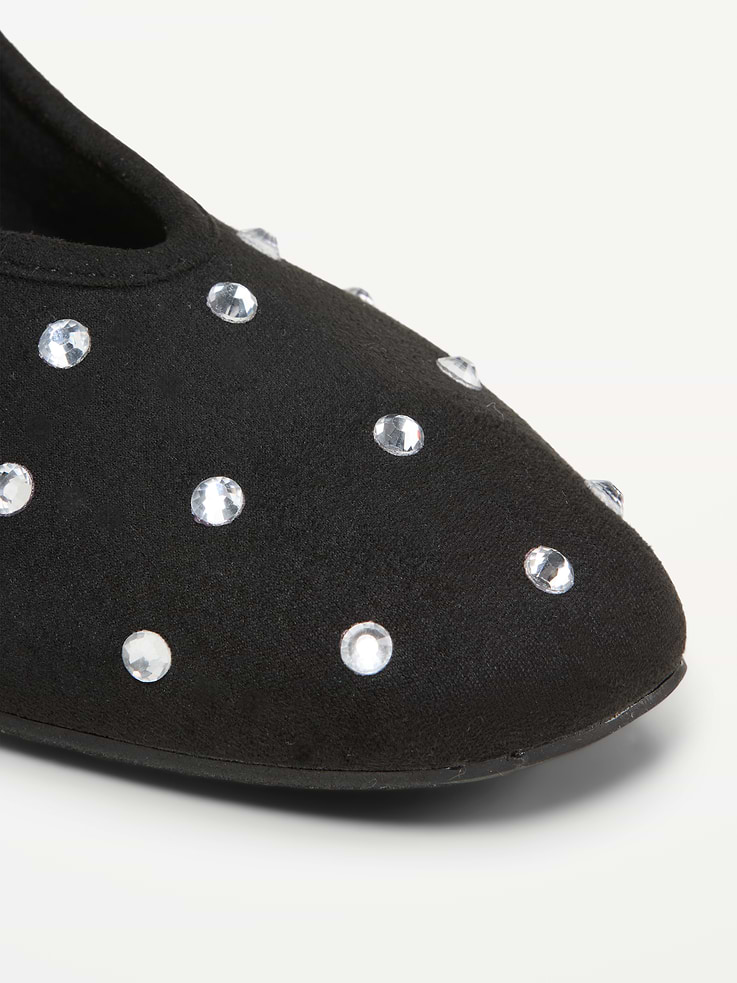 Image 4 of 5, V-Cut Ballet Flats