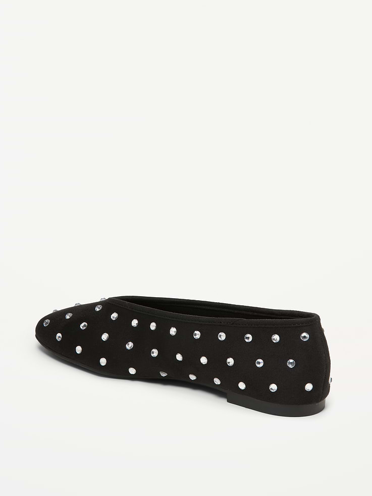 Image 5 of 5, V-Cut Ballet Flats